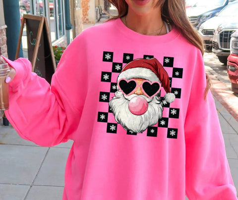 Santa bubblegum LONG SLEEVE