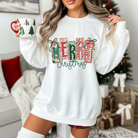 Merry Christmas 🎁 (diff color sweatshirts available)