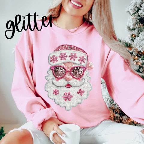 Glitter sequence effect SANTA  (diff colors available)