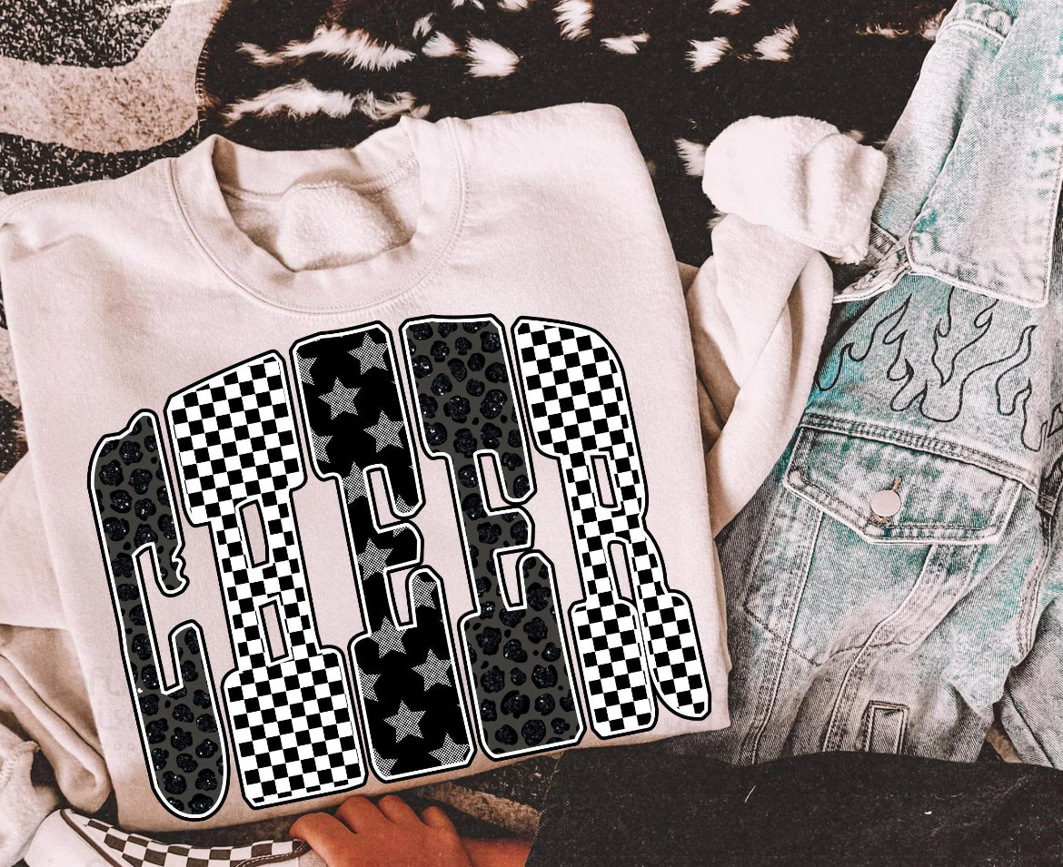 Trendy cheer kids sweatshirt