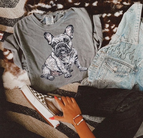 Rhinestone effect Frenchie