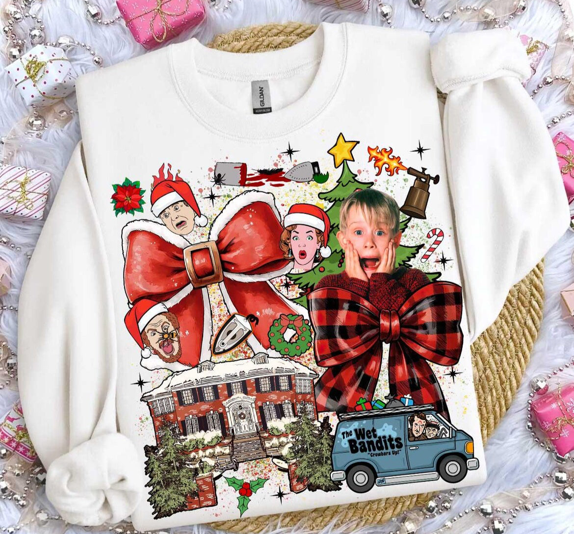 Home A L O N E collage