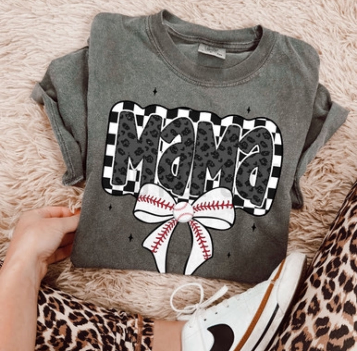 Leopard baseball mama
