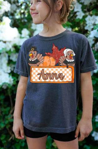 Personalized thanksgiving tee