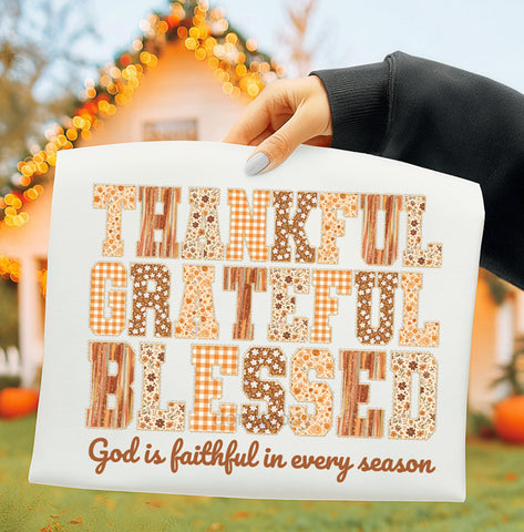 Thankful. Grateful. Blessed.