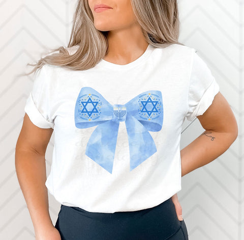 Latke bow kids tee
