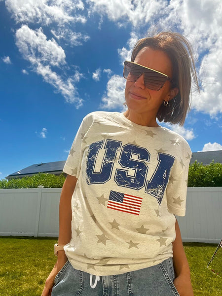 USA 🇺🇸 STAR ⭐️ TEE ADULTS