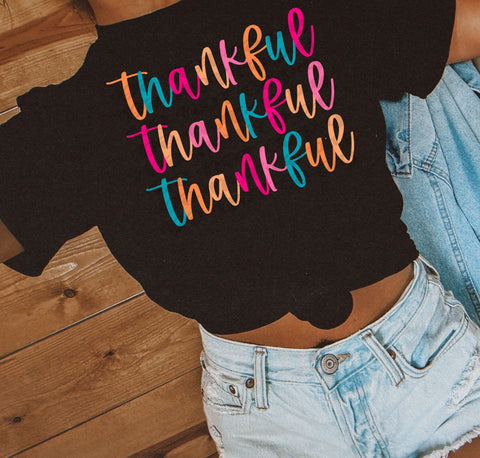 Colorful thankful