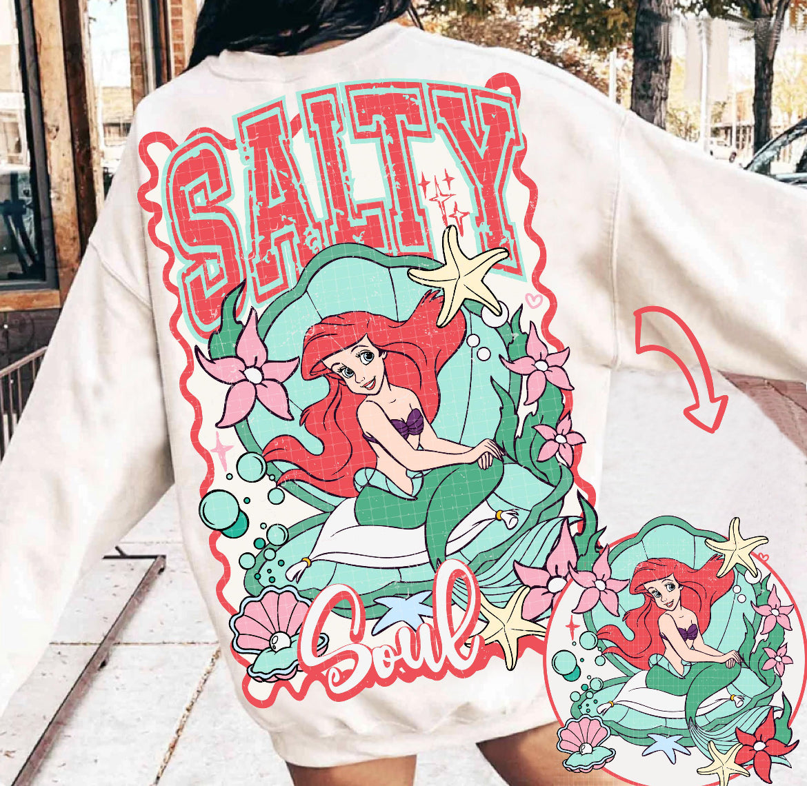 Salty soul oversized print