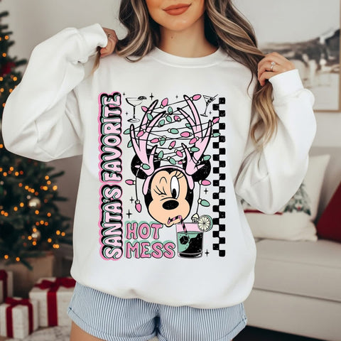 Santa’s fav hot mess (diff color sweatshirts available)