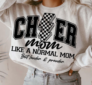 Cheer mom- like a normal mom but louder & prouder