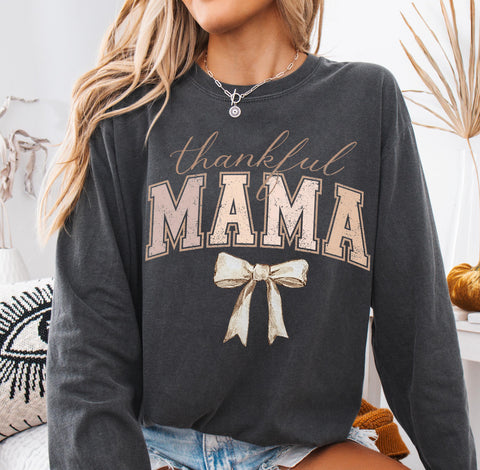 Thankful mama (in pepper) cc sweatshirt