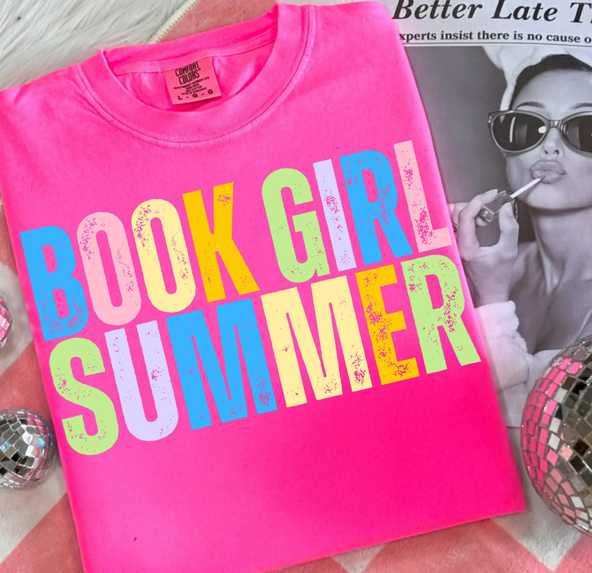 Book girl summer
