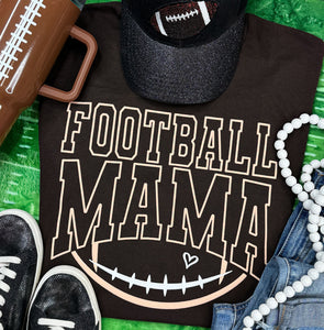 Football mama puff print