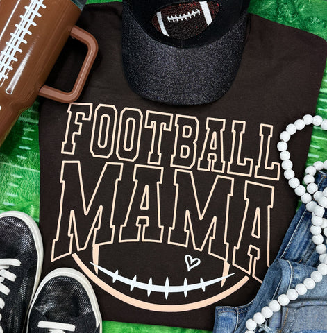 Football mama puff print