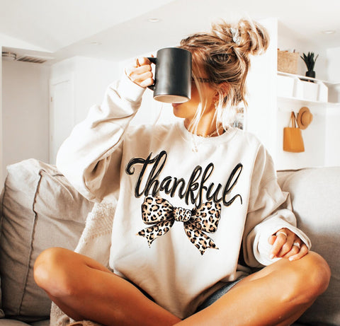 Leopard Thankful TEE