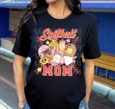 Softball mom muted colors