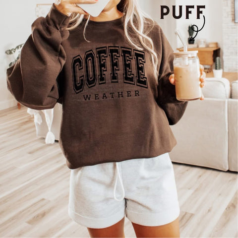 Coffee weather puff