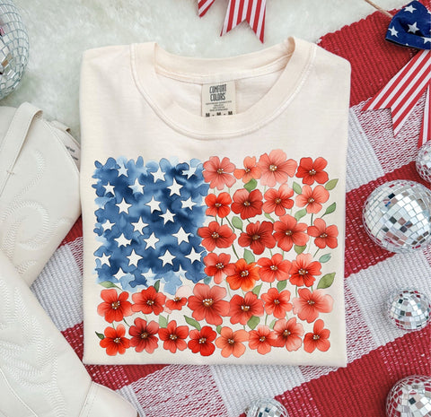 Floral flag