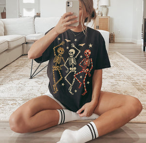 Dancing skeletons tee