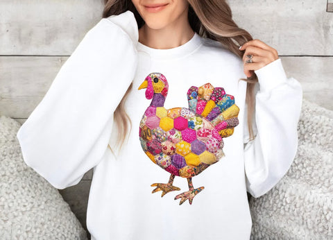 Colorful turkey (diff color sweatshirts available)
