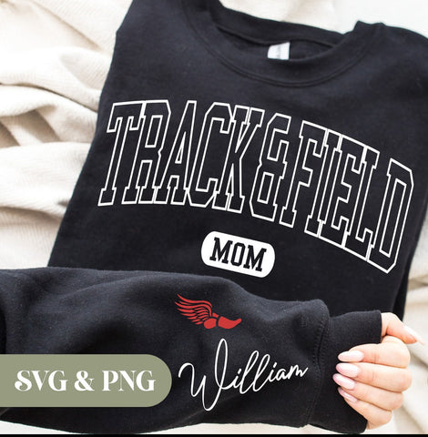 Personalized track & field mom
