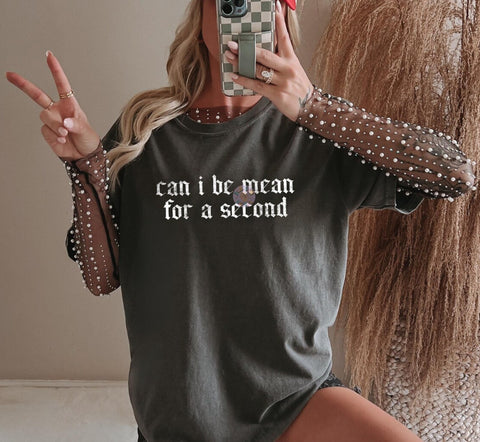 Can i be mean for a second (crop or regular )