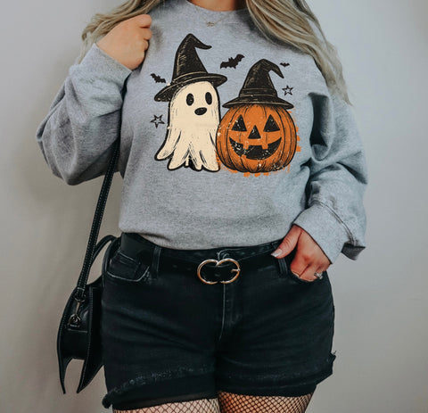 Ghostie + pumpkin