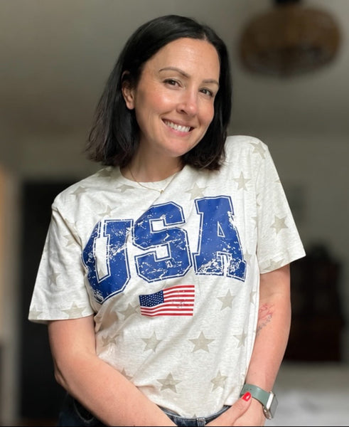 USA 🇺🇸 STAR ⭐️ TEE ADULTS