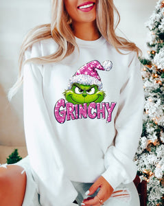 Glitter effect G R I N C H Y (diff colors available)