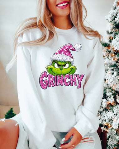 Glitter effect G R I N C H Y (diff colors available)