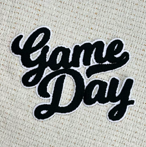 Game Day ( NO FOOTBALL) Chenille Patch Sweatshirt