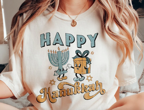 Happy Hannukah Tee (KIDS & ADULTS)