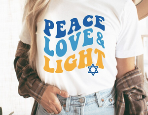 Peace Love & Light (Adult & Kids)