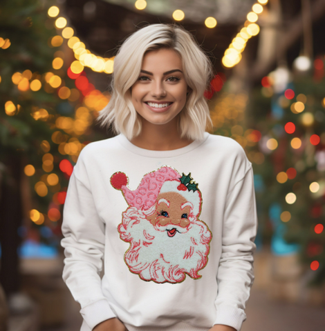 Vintage Santa ( Pink Hat )