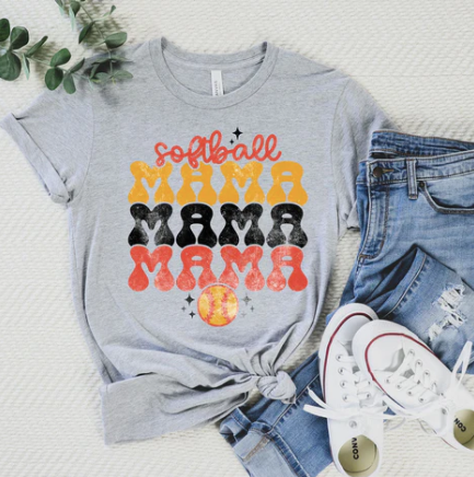SOFTBALL MAMA X3
