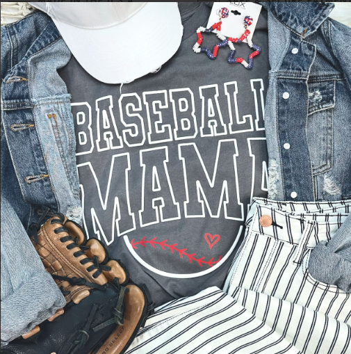 Baseball Mama Puff Print